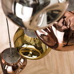 Pendant lamp Stellar old silver - 7-light, diameter 40 cm