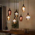 Hanglamp Amfora artic zwart - 7-lichts, 120 cm breed