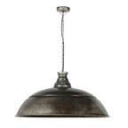 Hanglamp Industry oud zilver - 1-lichts, diameter 80 cm