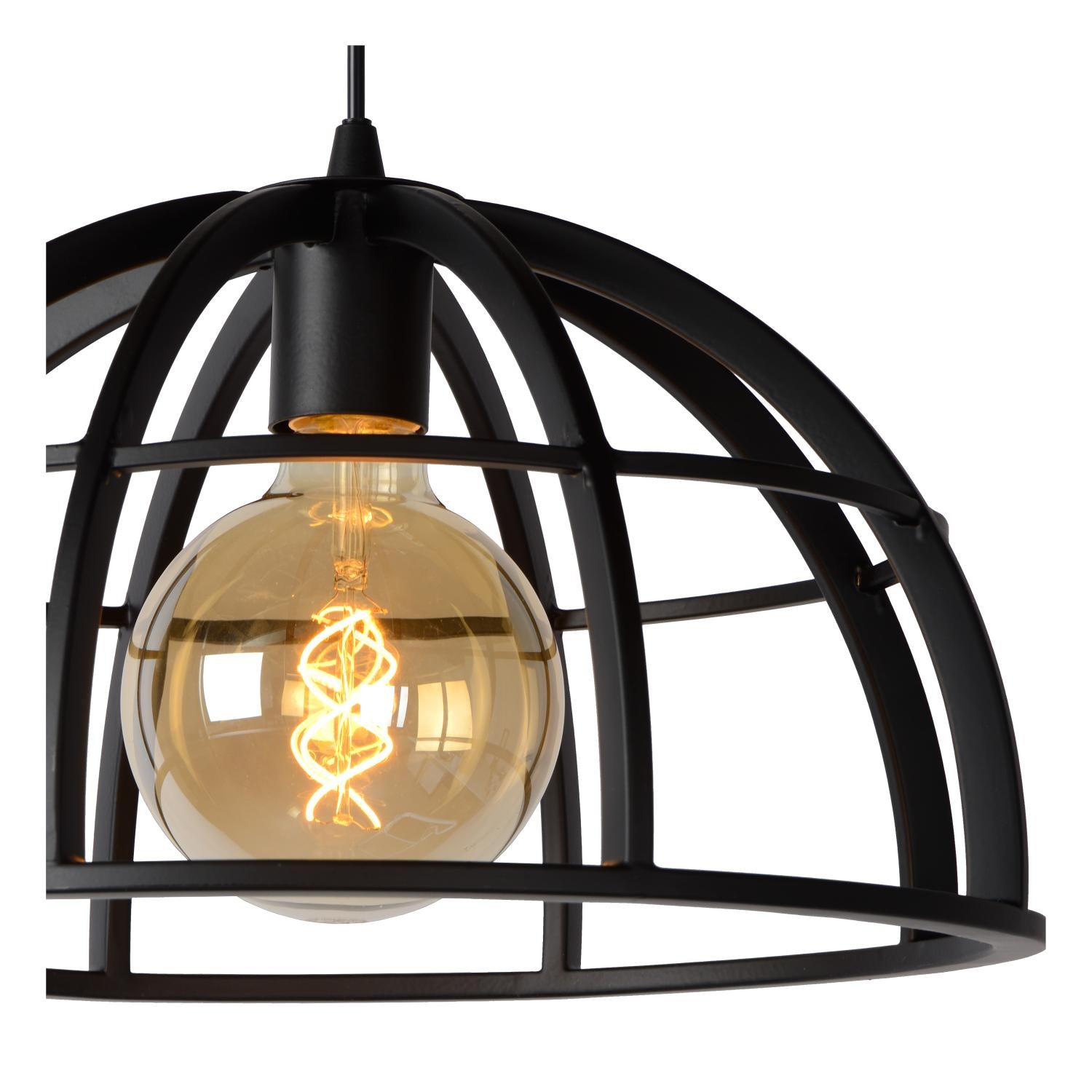 DIKRA - Suspension - Ø 40 cm - 3xE27 - Noir