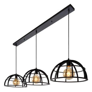 DIKRA - Suspension - Ø 40 cm - 3xE27 - Noir