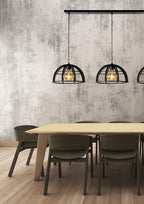 DIKRA - Suspension - Ø 40 cm - 3xE27 - Noir