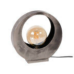 Lampe de table Full Moon argent vieilli - 1 lumière, hauteur 32 cm