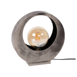 Lampe de table Full Moon argent vieilli - 1 lumière, hauteur 32 cm