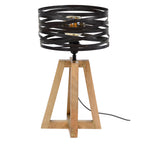Table lamp Twist slate grey - 1-light, 50 cm high