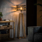 Lampadaire Twist gris ardoise - 1 lumière, hauteur 135 cm