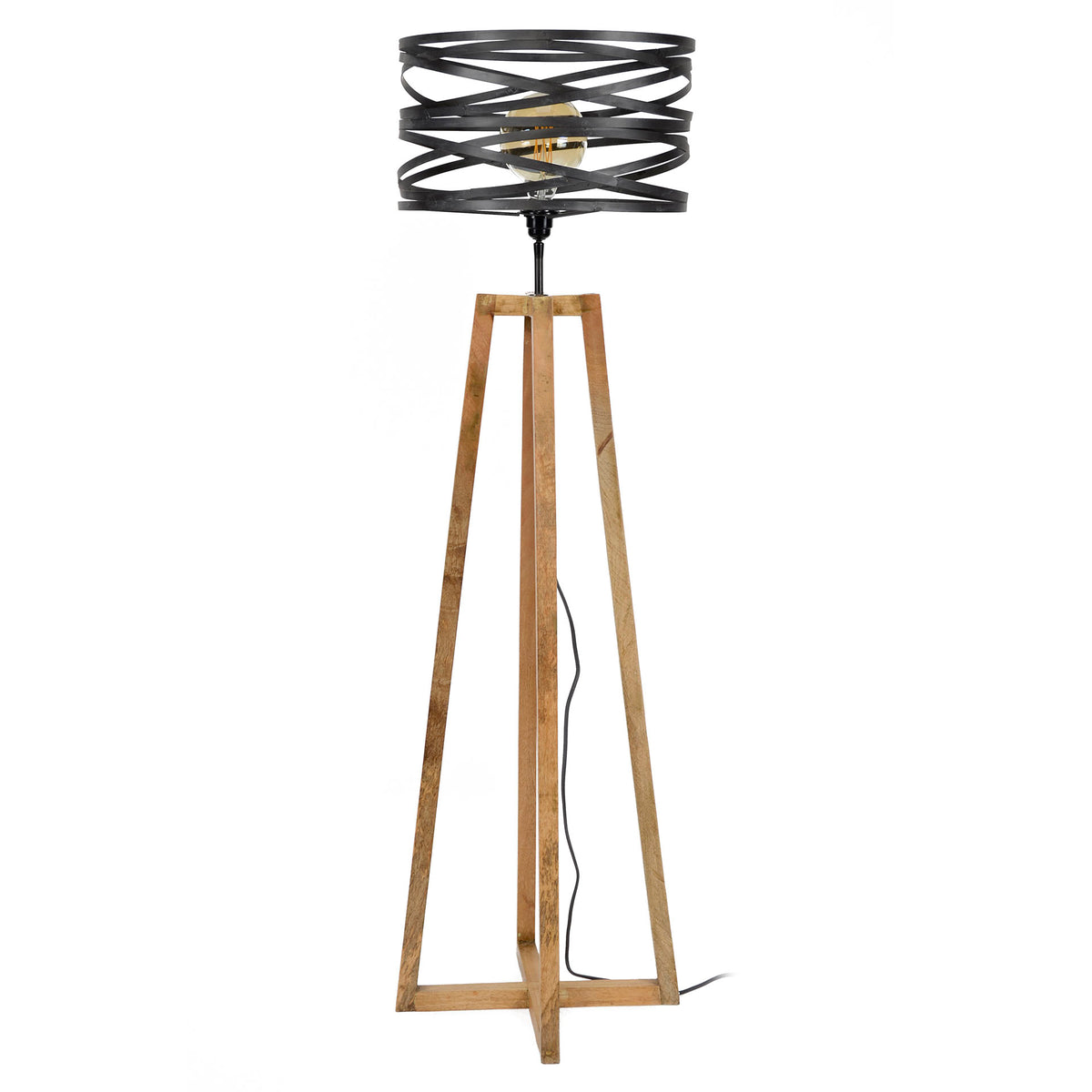 Floor lamp Twist slate grey - 1-light, 135 cm high