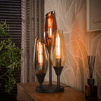 Table lamp Cocoon black - 3-light, 59 cm high