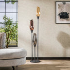 Lampadaire Cocoon noir - 3 lumières, hauteur 168 cm