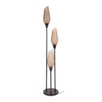 Vloerlamp Cocoon sienna bruin frosted - 3-lichts, 168 cm hoog
