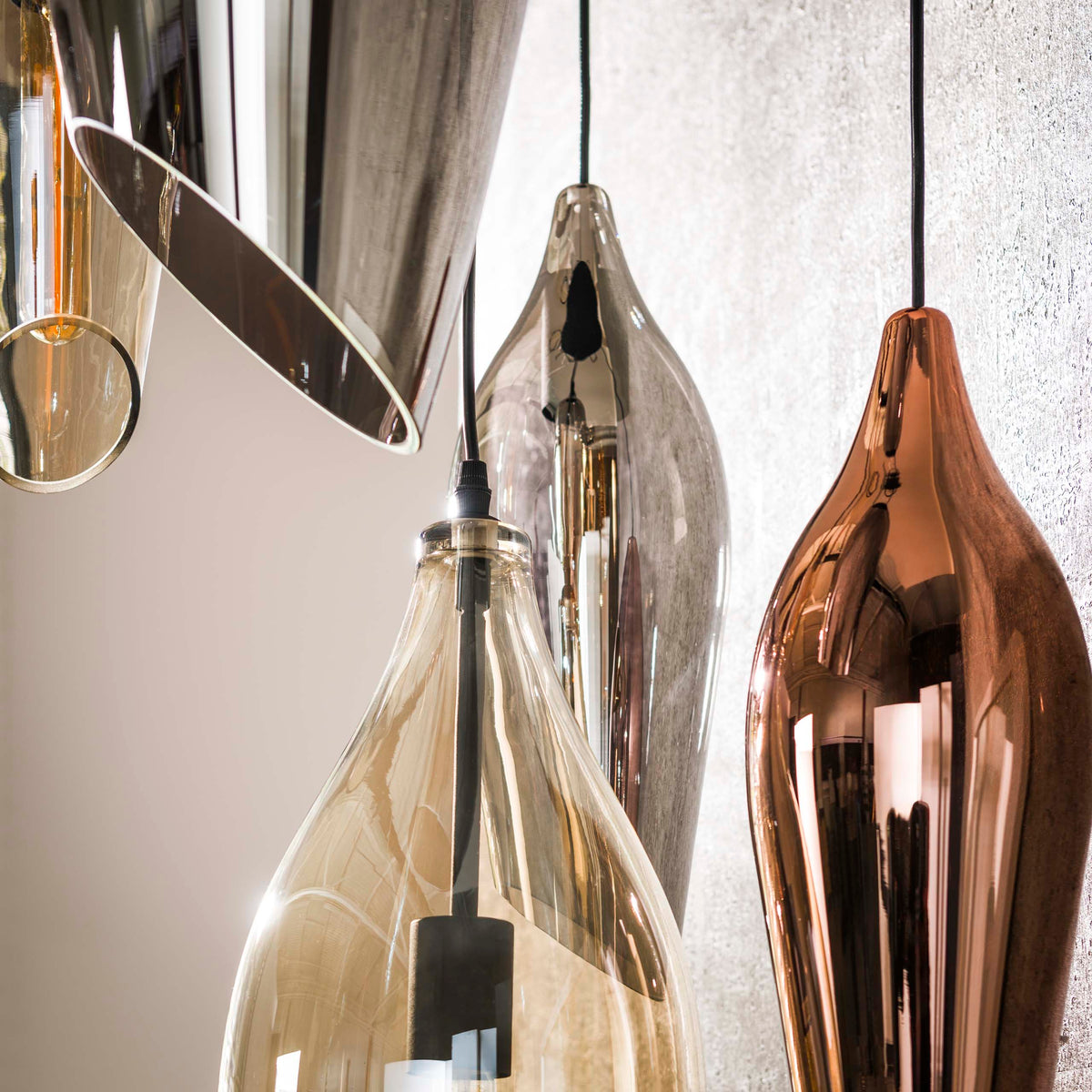 Hanglamp Cocoon zwart - 5-lichts, diameter 60 cm