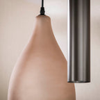 Hanglamp Cocoon pendel sienna bruin frosted - 4+3-lichts, 105 cm breed