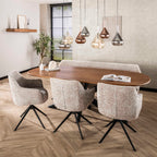 Pendant lamp Wings black - 4+3-light, 120 cm wide
