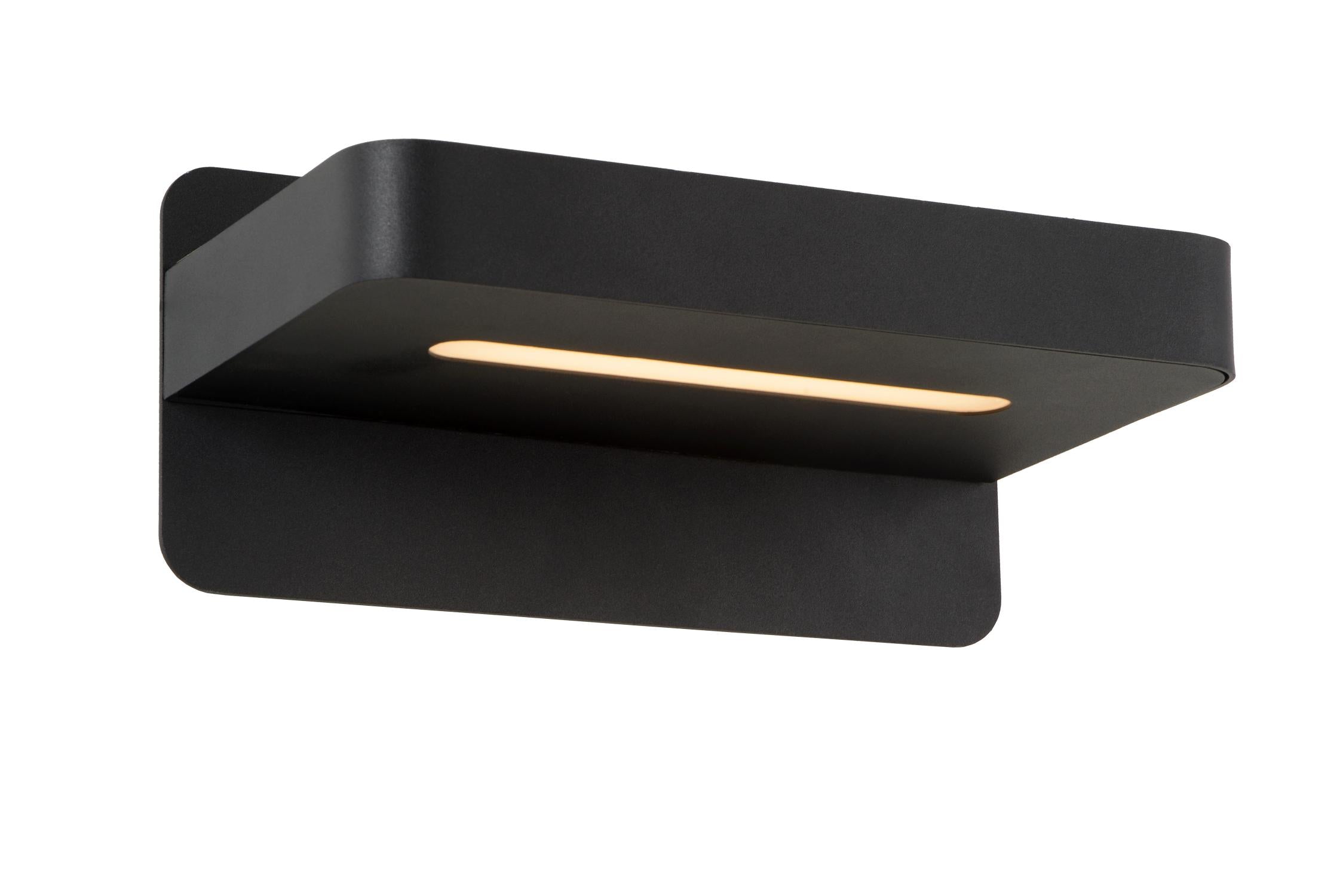 ATKIN - Bedlamp / Wandlamp - LED - 1x6W 3000K - Met USB oplaadpunt - Zwart