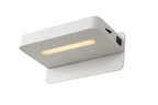 ATKIN - Bed light / Wall light - LED - 1x6W 3000K - With USB charging point - White