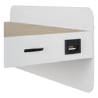 ATKIN - Bed light / Wall light - LED - 1x6W 3000K - With USB charging point - White