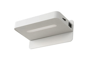 ATKIN - Bed light / Wall light - LED - 1x6W 3000K - With USB charging point - White