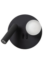 MATIZ - Bed light / Wall light - Ø 16.5 cm - LED - 3000K - With USB charging point - Black