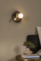 MATIZ - Bed light / Wall light - Ø 16.5 cm - LED - 3000K - With USB charging point - Black