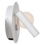 MATIZ - Bed light / Wall light - Ø 16.5 cm - LED - 3000K - With USB charging point - White