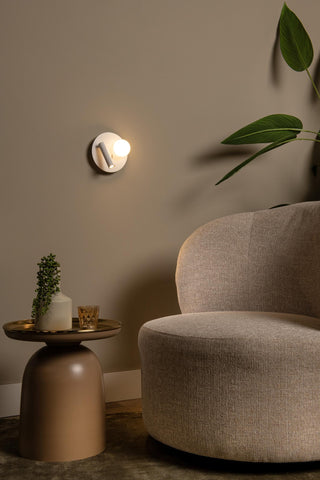MATIZ - Bed light / Wall light - Ø 16.5 cm - LED - 3000K - With USB charging point - White