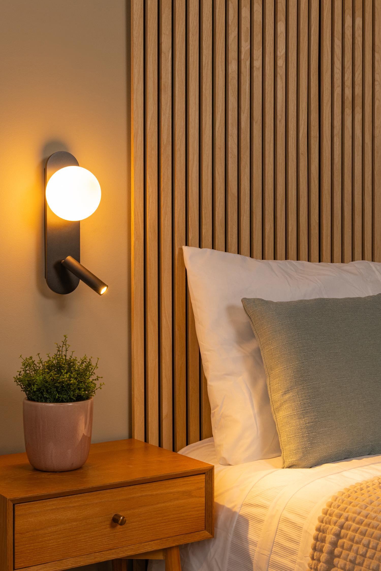 KELLY - Bed light / Wall light - LED - 1x3.5W 3000K - Black