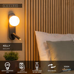 KELLY - Bed light / Wall light - LED - 1x3.5W 3000K - Black