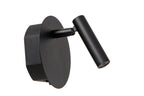JOLIJN - Lampe de chevet / Applique murale rechargeable - Batterie/Pile - Ø 10,2 cm - LED - 1x2W 3000K - Magnétique - Noir