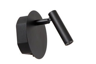 JOLIJN - Lampe de chevet / Applique murale rechargeable - Batterie/Pile - Ø 10,2 cm - LED - 1x2W 3000K - Magnétique - Noir
