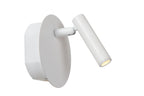 JOLIJN - Oplaadbare Bedlamp / Wandlamp - Accu/Batterij - Ø 10,2 cm - LED - 1x2W 3000K - Magnetisch - Wit