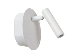 JOLIJN - Oplaadbare Bedlamp / Wandlamp - Accu/Batterij - Ø 10,2 cm - LED - 1x2W 3000K - Magnetisch - Wit