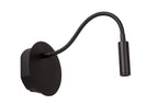 JOLIJN - Rechargeable bed light / wall light - Battery - Ø 11 cm - LED - 1x2W 3000K - Magnetic - Black