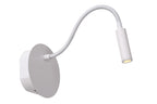 JOLIJN - Rechargeable bed light / wall light - Battery - Ø 11 cm - LED - 1x2W 3000K - Magnetic - White