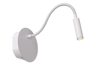 JOLIJN - Rechargeable bed light / wall light - Battery - Ø 11 cm - LED - 1x2W 3000K - Magnetic - White