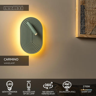 CARMINO - Applique murale - LED - 2700K - Vert | Essential