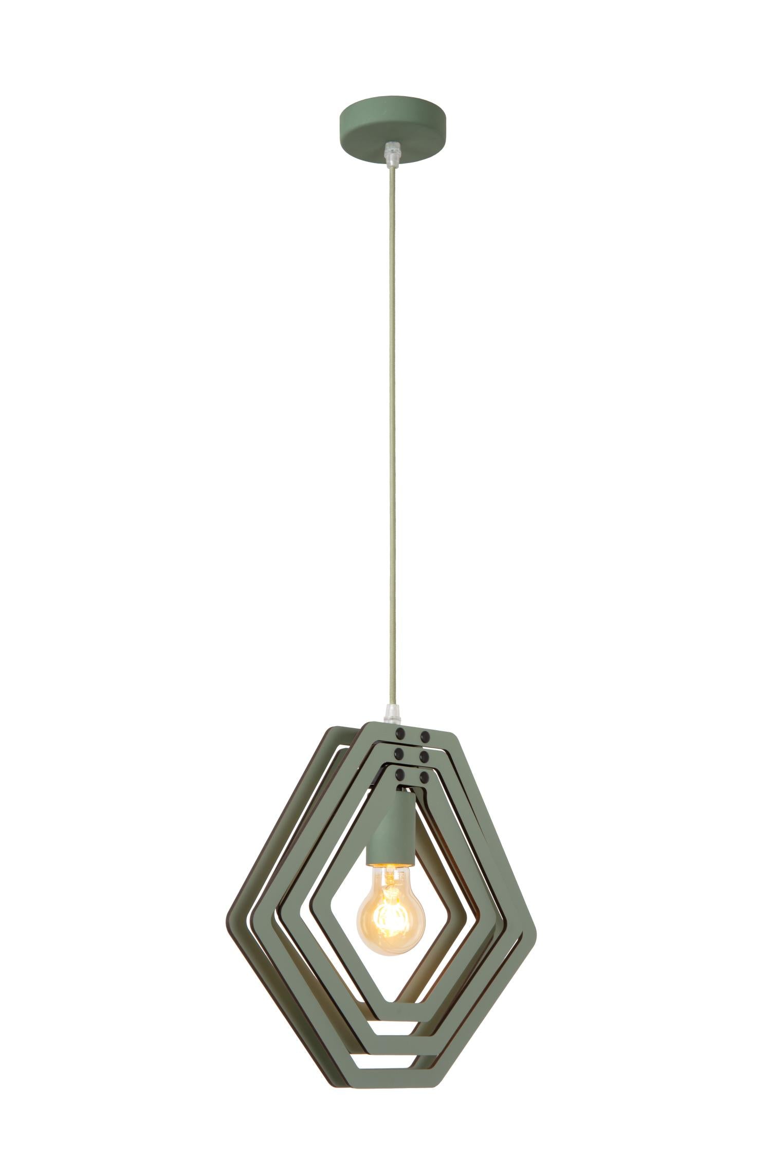 MAURO - Pendant light Children's room - 1xE27 - Green