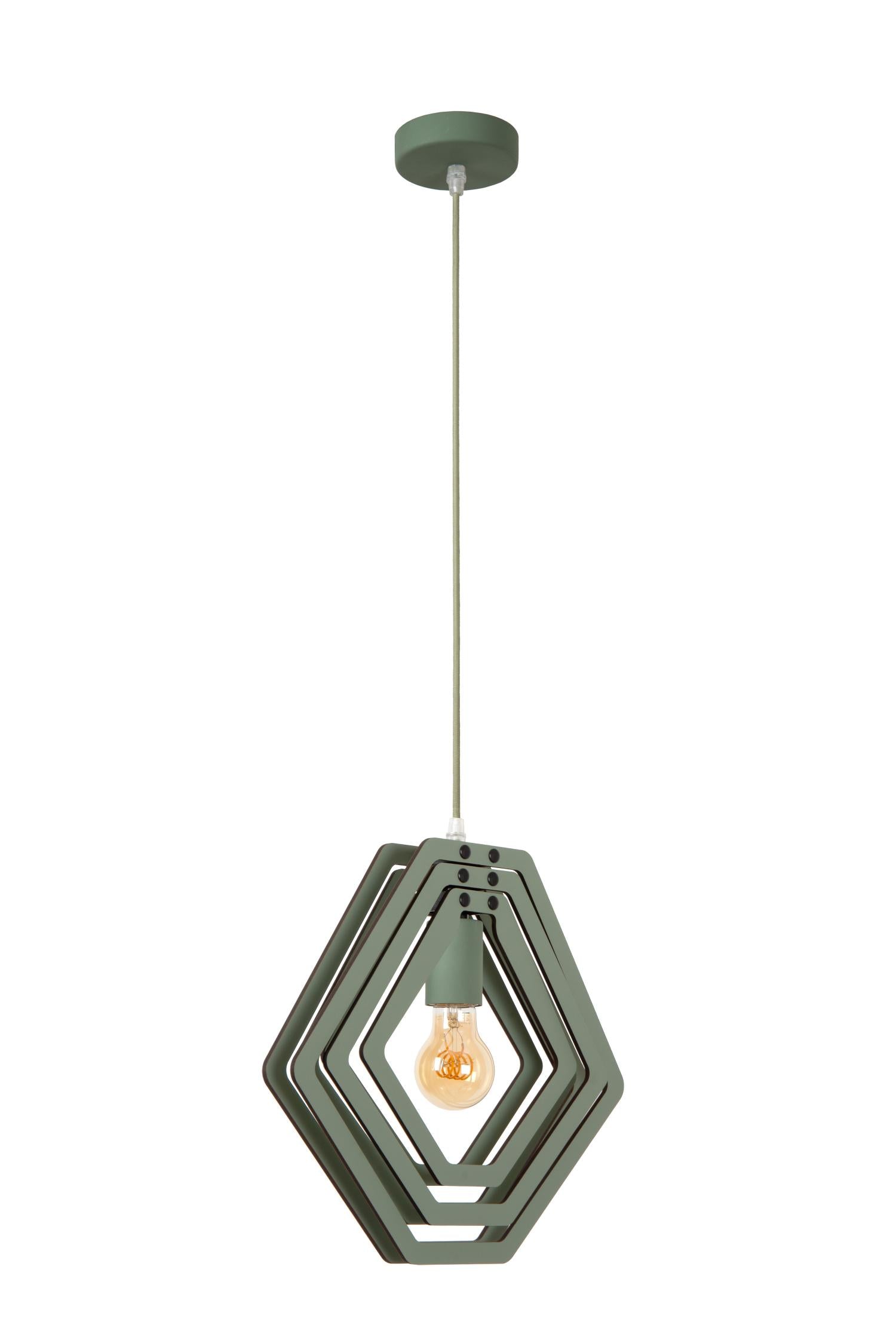MAURO - Pendant light Children's room - 1xE27 - Green