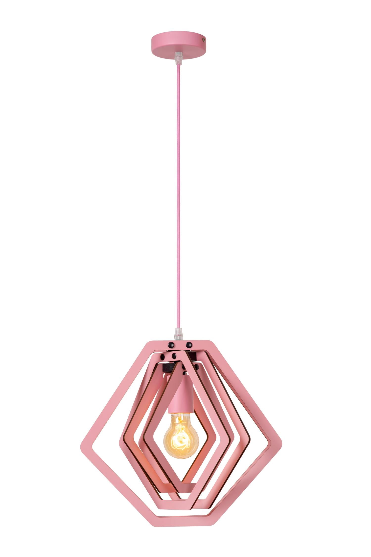MAURO - Pendant light Children's room - 1xE27 - Pink