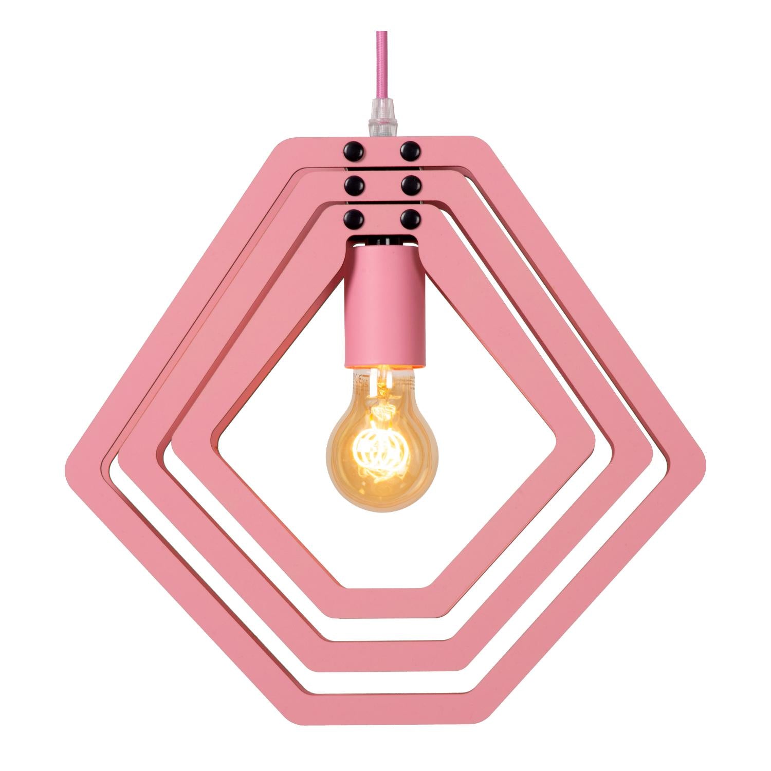 MAURO - Pendant light Children's room - 1xE27 - Pink