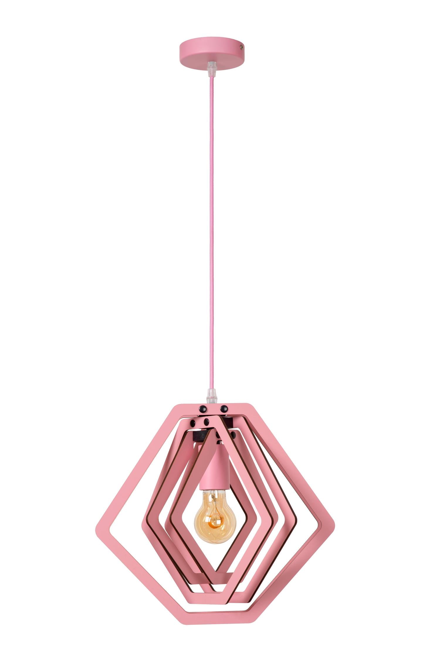 MAURO - Pendant light Children's room - 1xE27 - Pink