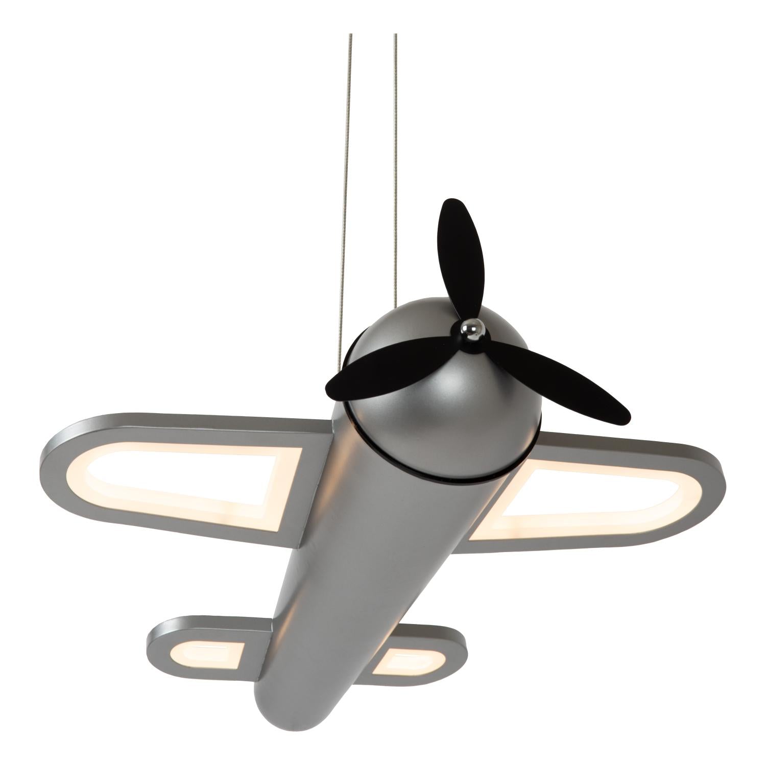 FOKKER - Pendant light Children's room - LED - 1x28W 2500K - Iron grey