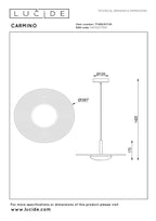 CARMINO - Hanglamp - Ø 38,7 cm - LED - 1x8W 2700K - Taupe | Essential