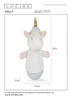 DOLLY - Nachtlamp Kinderkamer - Batterijen - LED - 1x3W 2700K - Met muziekfunctie - Wit
