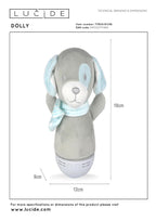 DOLLY - Night light Children's room - Batteries - LED - 1x3W 2700K - With music function - Grey