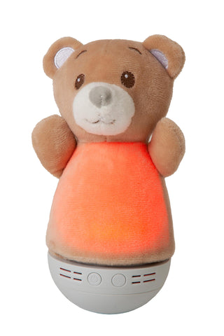 DOLLY - Night light Children's room - Batteries - LED - 1x3W 2700K - With music function - Brown