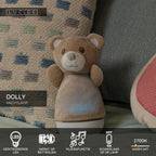 DOLLY - Night light Children's room - Batteries - LED - 1x3W 2700K - With music function - Brown