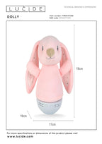 DOLLY - Nachtlamp Kinderkamer - Batterijen - LED - 1x3W 2700K - Met muziekfunctie - Roze