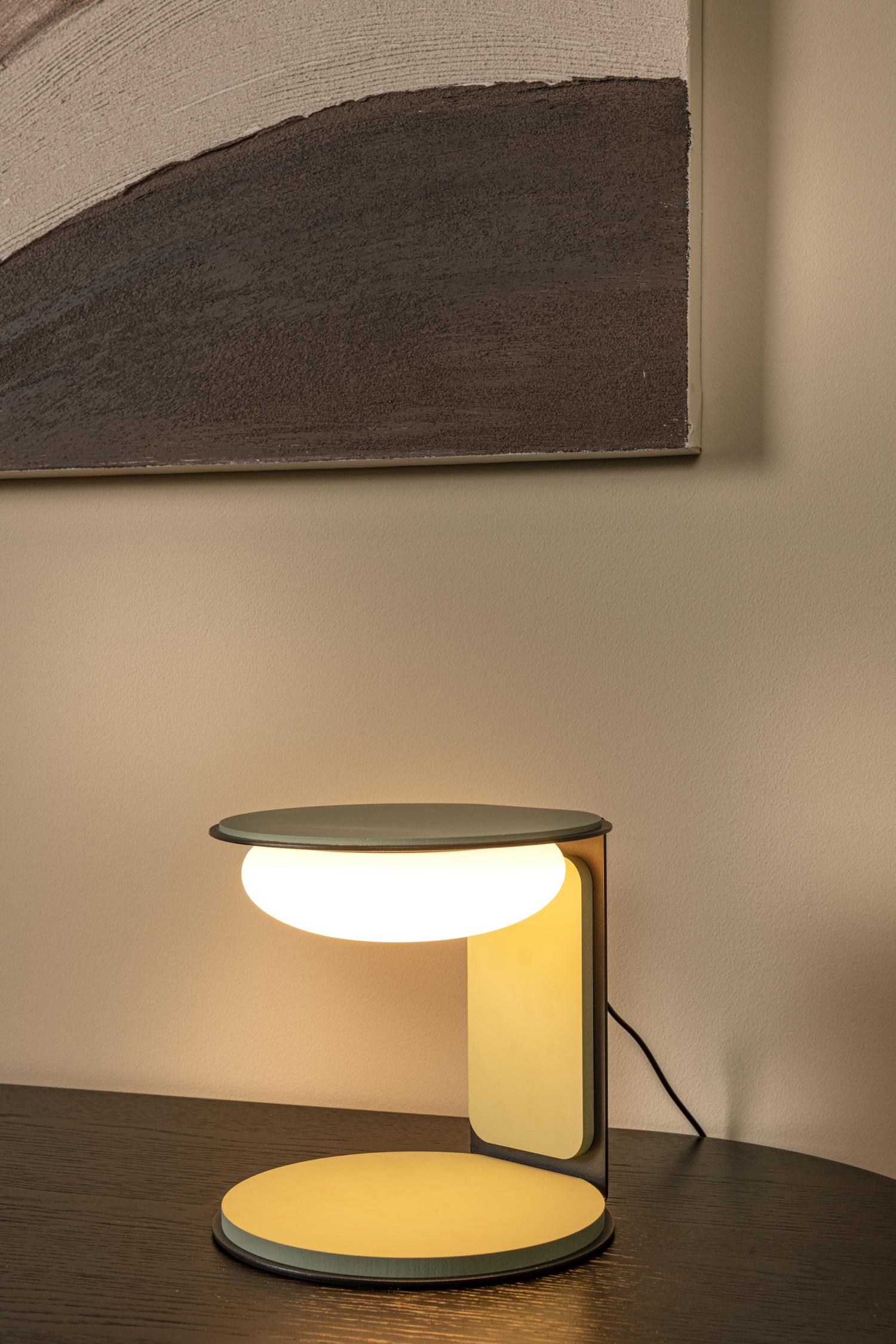 ALINDA - Tafellamp - Ø 20 cm - LED Dimb. - 1x9W 3000K - Groen | Essential