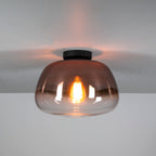 Ceiling lamp Pulse Shaded copper glass - 1-light, diameter 36 cm
