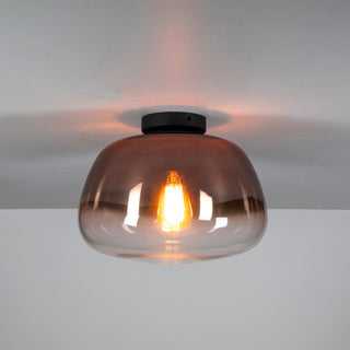 Ceiling lamp Pulse Shaded copper glass - 1-light, diameter 36 cm